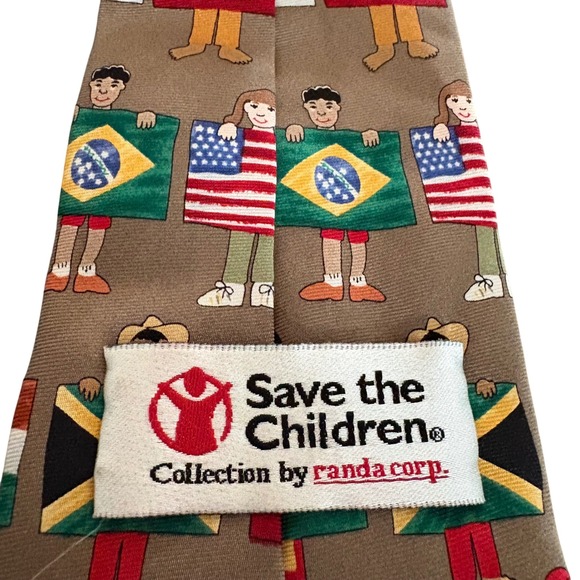 World Flags Men's Tie Save The Children Next Gen History Social Studies Teacher - Picture 4 of 5